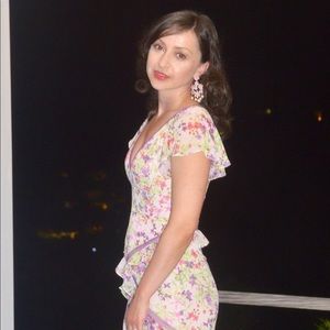 BCBG flower print dress